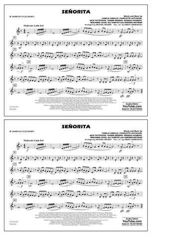 Señorita (arr. Carmenates and Brown) - Bb Horn/Flugelhorn