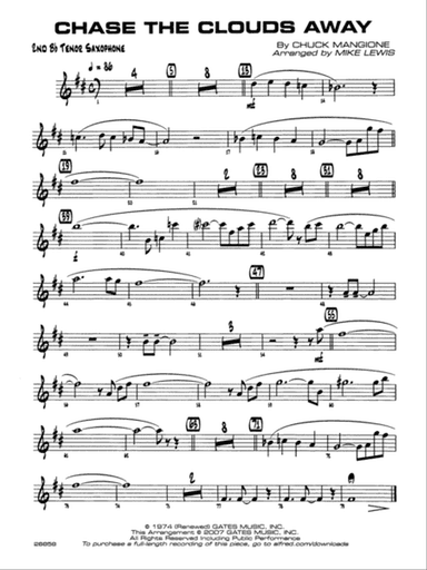 Chase the Clouds Away: 2nd B-flat Tenor Saxophone