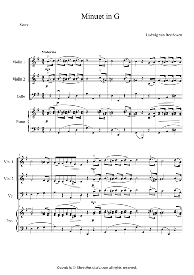 Minuet in G major