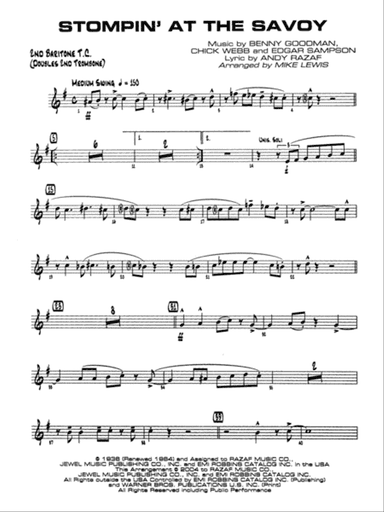 Stompin' at the Savoy: 2nd Baritone T.C.