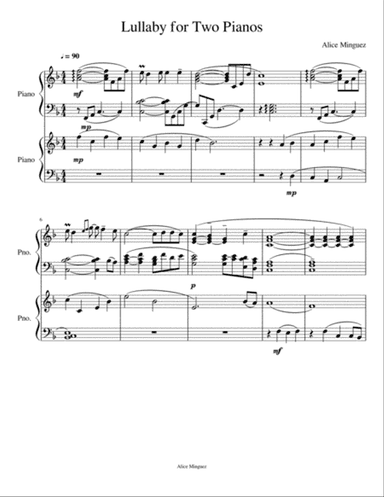 Lullaby for Two Pianos