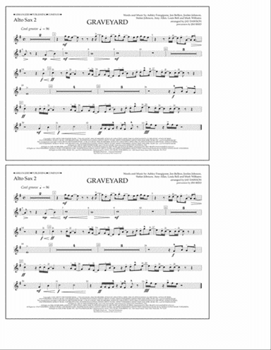Graveyard (arr. Jay Dawson) - Alto Sax 2