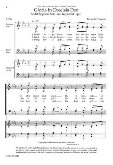 Gloria in Excelsis Deo (Downloadable)