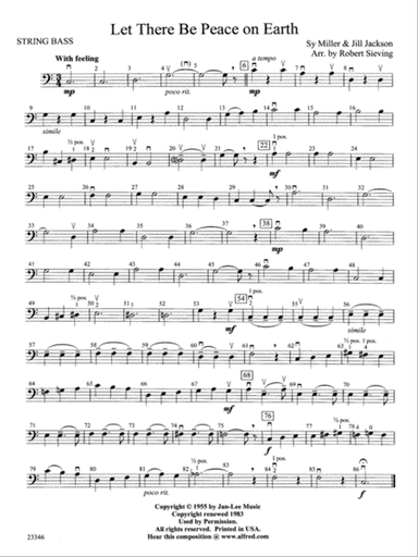 Let There Be Peace on Earth: String Bass