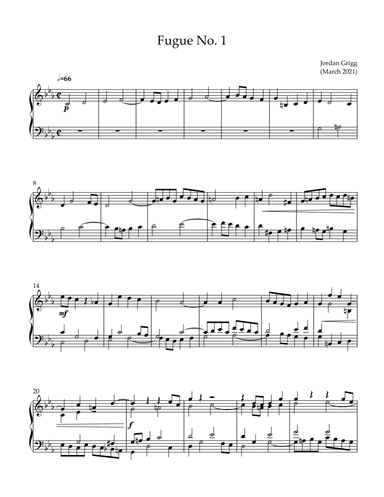 Fugue No. 1