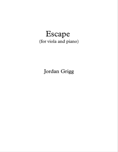 Escape (for viola and piano)