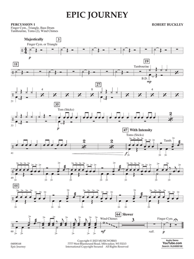 Epic Journey - Percussion 1