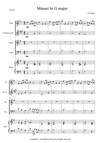 Minuet in G major