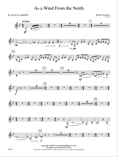 As a Wind from the North: E-flat Alto Clarinet