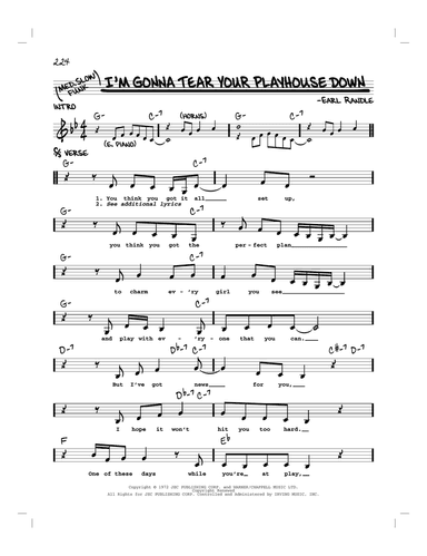 I'm Gonna Tear Your Playhouse Down