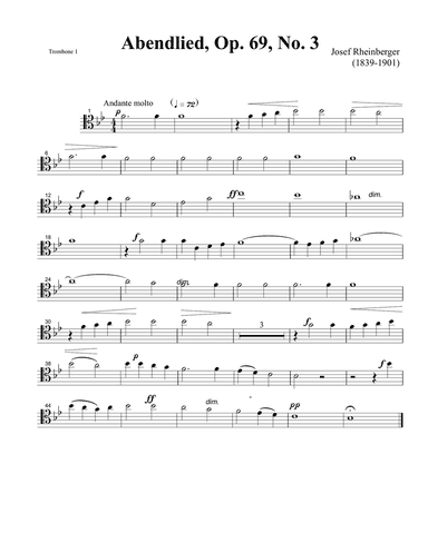 Abendlied by Josef Rheinberger