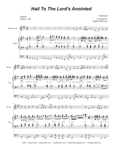 Hail To The Lord's Anointed (Bb-Trumpet solo) - Organ accompaniment)