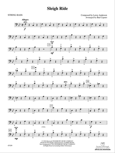 Sleigh Ride: String Bass