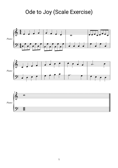 Ode to Joy (Exercise)