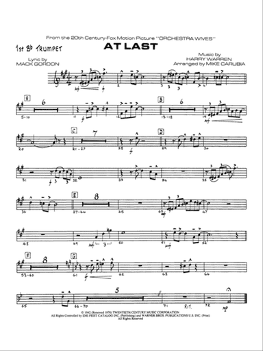At Last: 1st B-flat Trumpet