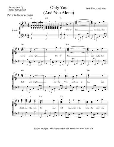 Only You (and You Alone)