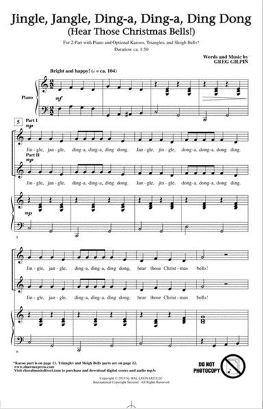 Jingle, Jangle, Ding-A, Ding-A Ding Dong (Hear Those Christmas Bells)