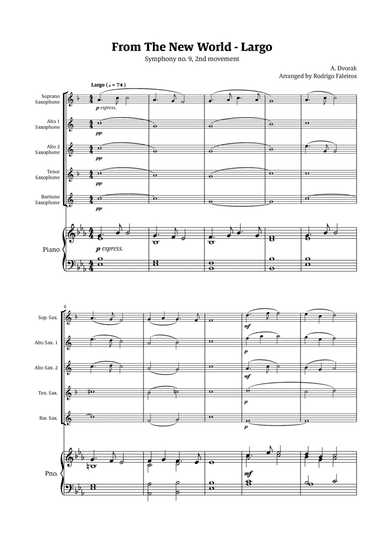 Largo (2nd movement of the Symphony no. 9 'From The New World')