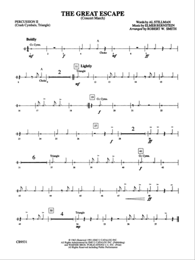 The Great Escape March: 2nd Percussion