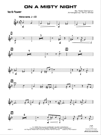 On a Misty Night: 3rd B-flat Trumpet