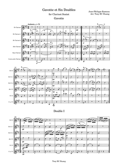 Gavotte et Six Doubles