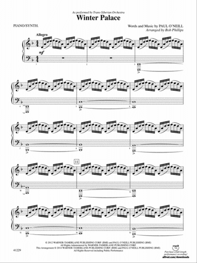 Winter Palace: Piano Accompaniment