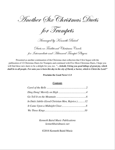 Another Six Christmas Duets for Trumpets