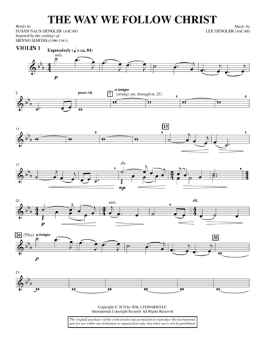 The Way We Follow Christ - Violin 1