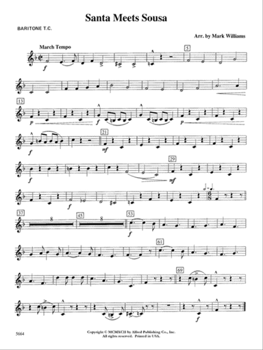 Santa Meets Sousa: Baritone T.C.