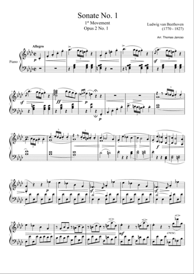 Beethoven Sonata No.1