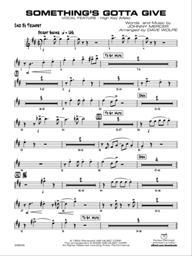 Something's Gotta Give: 2nd B-flat Trumpet