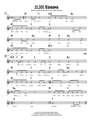 10,000 Reasons (bless The Lord)