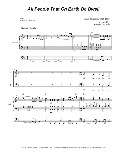 All People That On Earth Do Dwell (SATB)