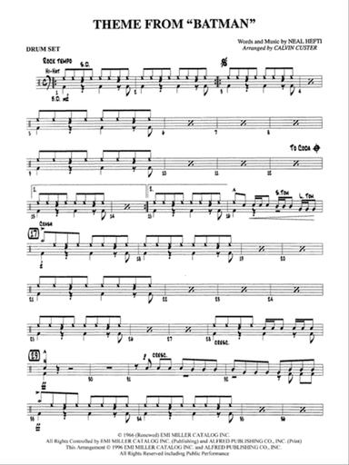 Batman Theme: Drums