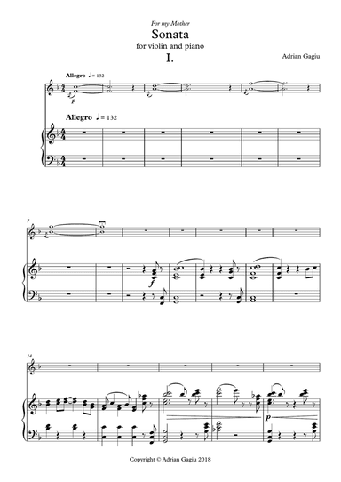 Violin Sonata, op. 71