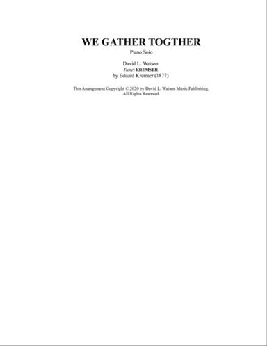 We Gather Together