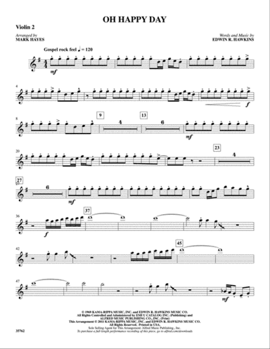Oh Happy Day: 2nd Violin