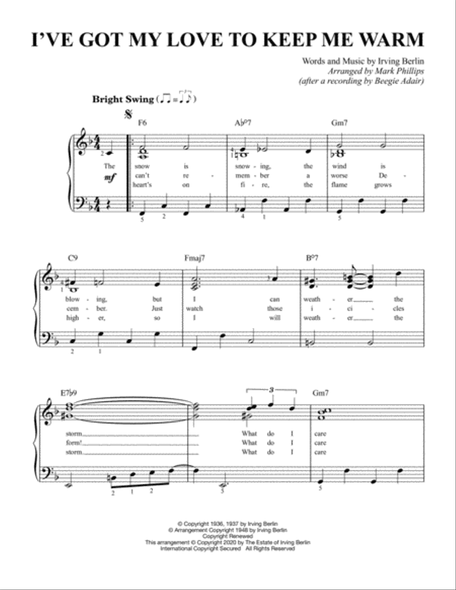 I've Got My Love To Keep Me Warm