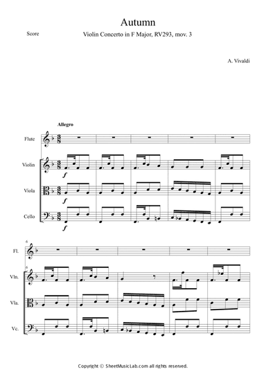 The Four Seasons: Autumn 3rd Movement