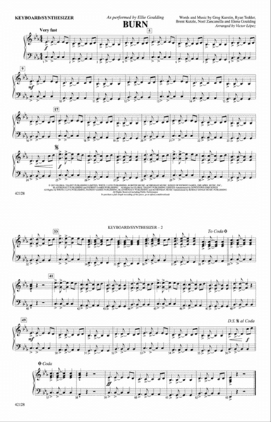Burn: Piano Accompaniment