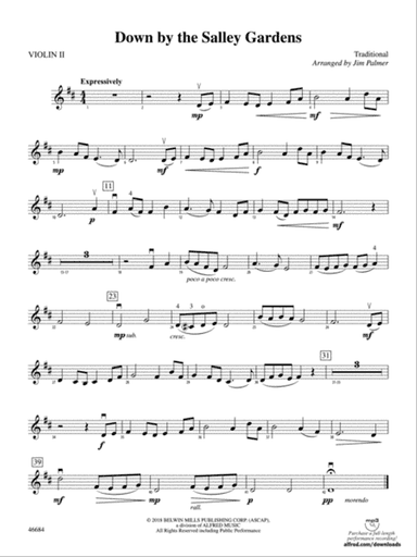 Down by the Salley Gardens: 2nd Violin