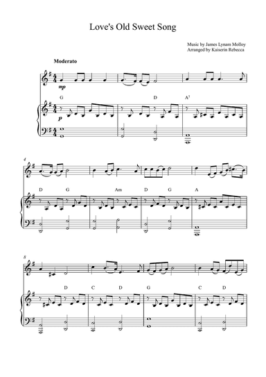 Love's Old Sweet Song