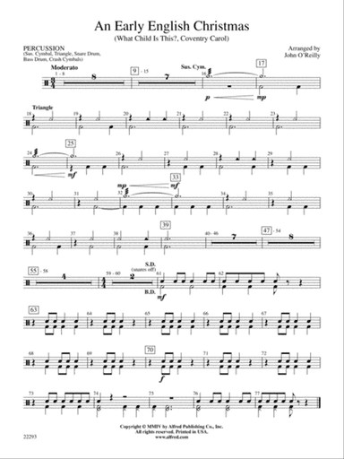Early English Christmas: 1st Percussion