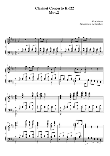 Clarinet Concerto Mov.2