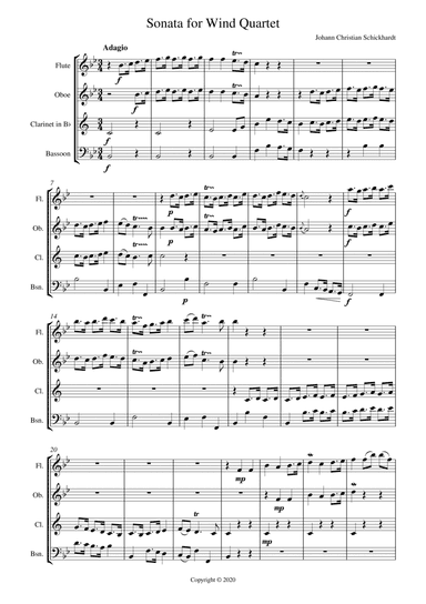 Sonata for Wind Quartet