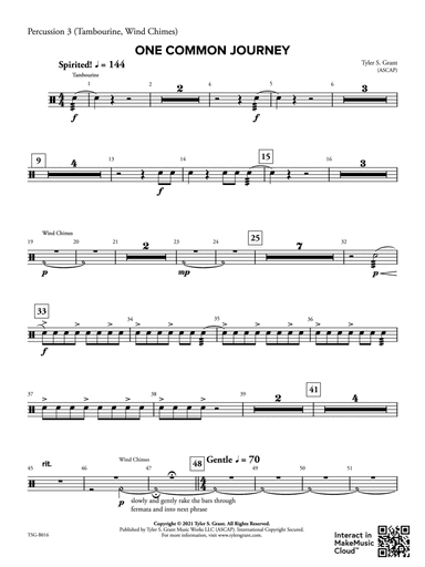 One Common Journey: 3rd Percussion