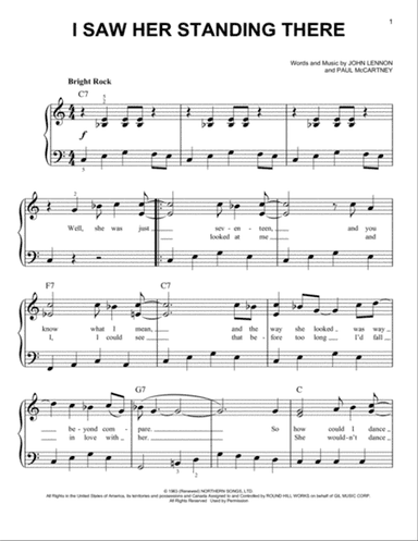 I Saw Her Standing There