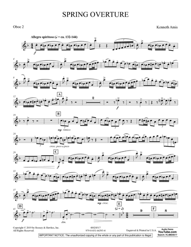 Spring Overture - Oboe 2