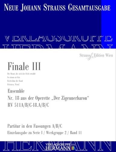 Der Zigeunerbaron - Finale II (Nr. 13) RV 511A/B/C-18.A/B/C
