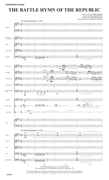 Battle Hymn of the Republic (arr. Roy Ringwald) - Full Score